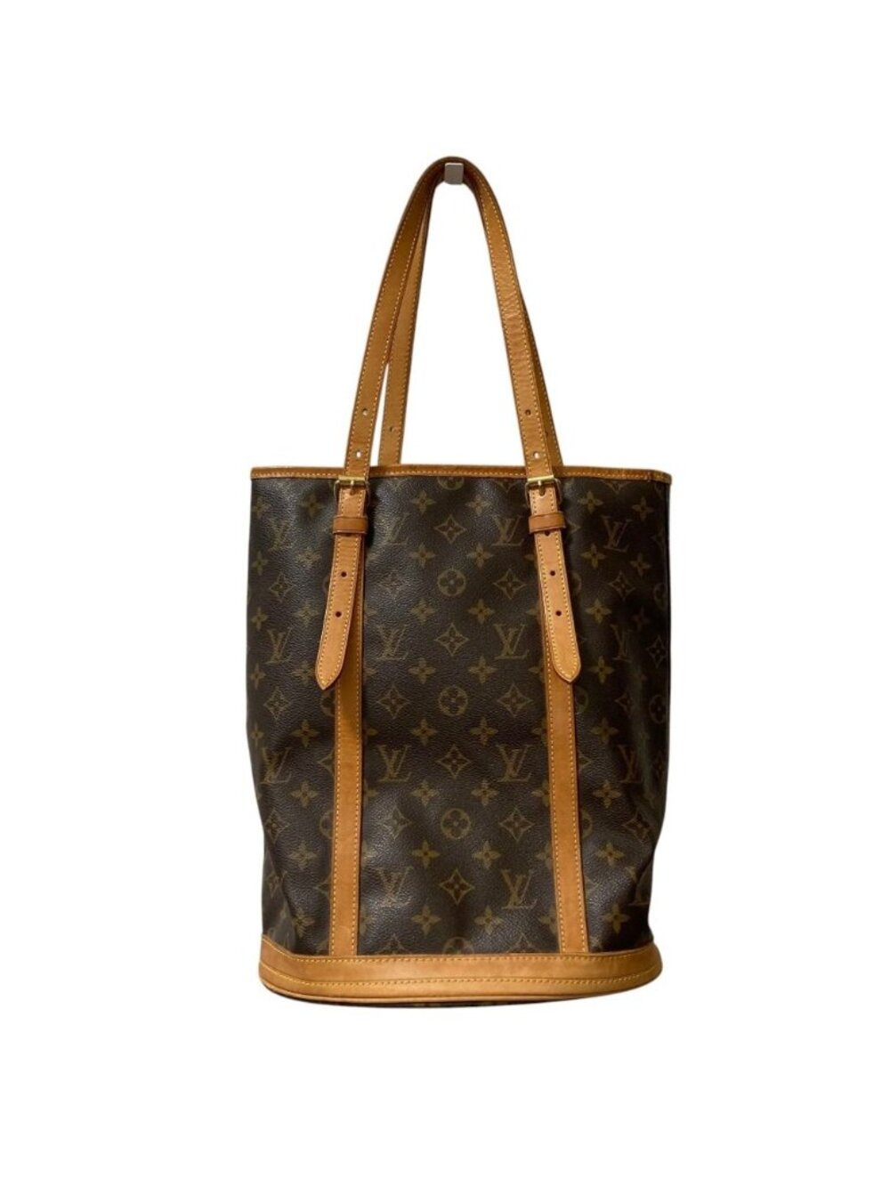 Louis Vuitton Bucket GM Monogram Tote Bag Brown Beige